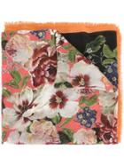 Dolce & Gabbana Fringed Floral-print Scarf - Multicolour