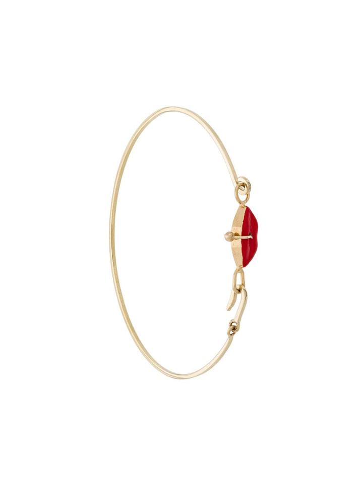 Delfina Delettrez 9kt Yellow Gold Grandma Lips Bracelet