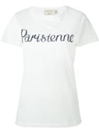 Maison Kitsuné 'parisienne' T-shirt, Women's, Size: Small, Nude/neutrals, Cotton