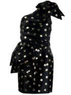 Moschino Dice-print Asymmetric Dress - Black