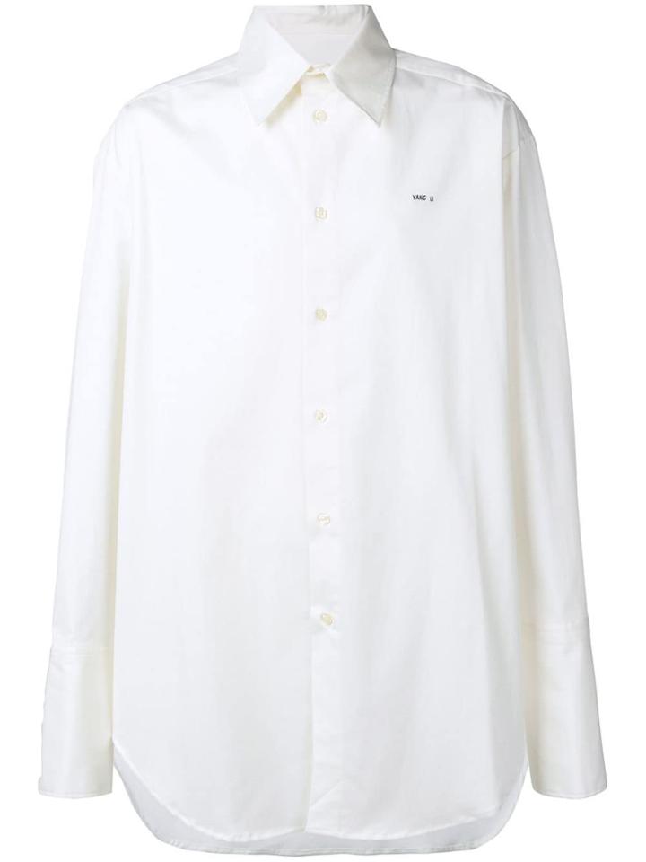 Yang Li Embroidered Logo Shirt - White