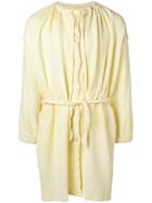 Anntian Belted Single Breasted Coat - Yellow & Orange