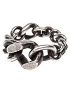 Werkstatt:münchen Mixed Chain Ring, Men's, Size: Large, Silver