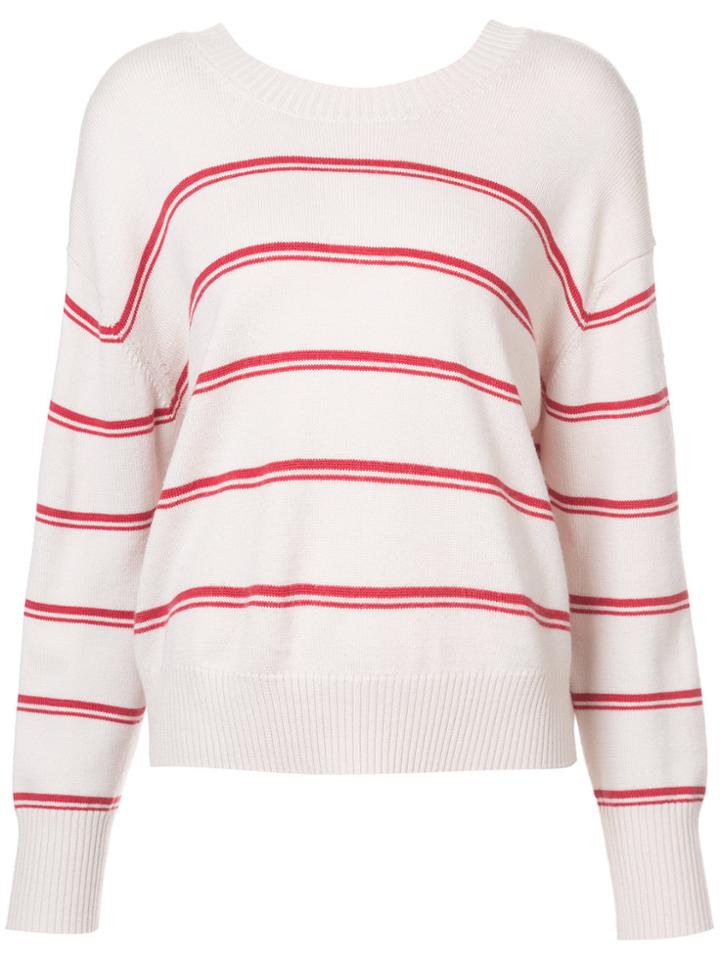 Mcguire Denim Striped Jumper - White
