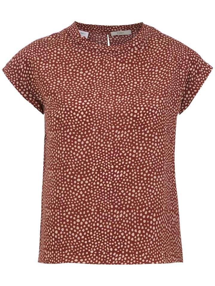 Egrey Printed Silk Blouse - Brown