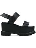 Givenchy Black Leather 90 Platform Sandals