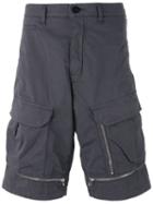 Stone Island Shadow Project - Zipped Details Cargo Shorts - Men - Cotton/spandex/elastane - 48, Grey, Cotton/spandex/elastane