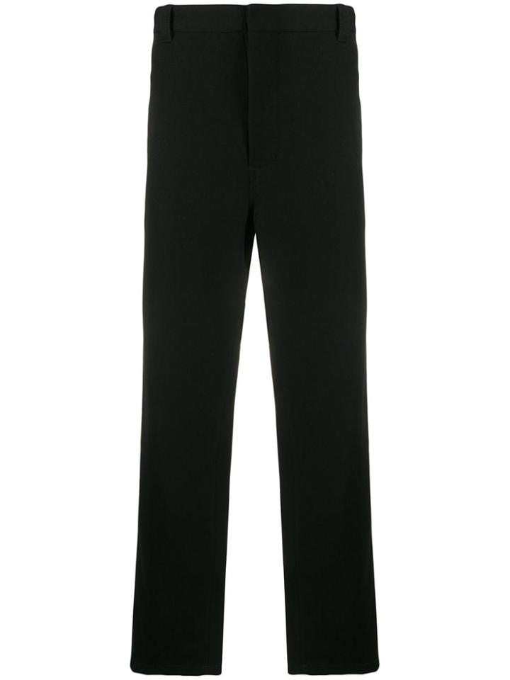 Ann Demeulemeester Plain Straight Trousers - Black