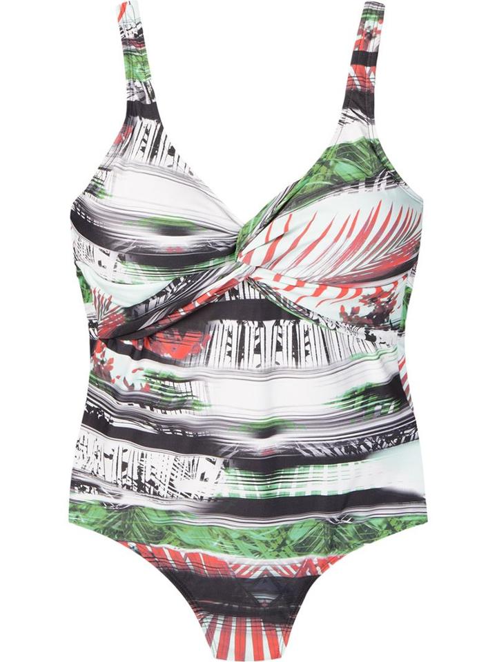 Lygia & Nanny Open Back Printed Swimsuit, Women's, Size: 46, Polyamide/spandex/elastane