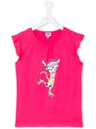 Karl Lagerfeld Kids - Printed T-shirt - Kids - Cotton/spandex/elastane - 16 Yrs, Girl's, Pink/purple