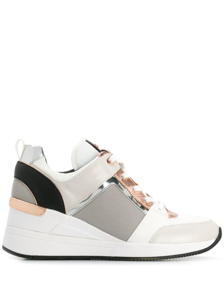 Michael Kors Georgia Wedge Sneakers - Neutrals