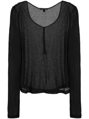 Kiki De Montparnasse Ribbed Intime T-shirt - Black