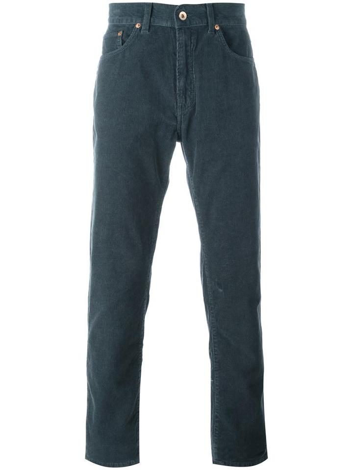 Bellerose Straight-leg Corduroy Trousers, Men's, Size: 31, Grey, Cotton