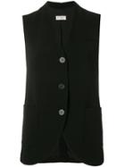 Alberto Biani Button-up Waistcoat - Black