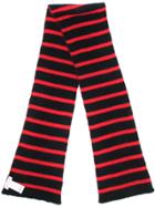 Faith Connexion Striped Ribbed Scarf - Black