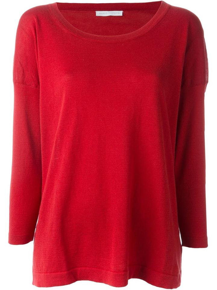 Société Anonyme Square Cut Knit Top - Red