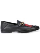 Gucci Embroidered Skull Horsebit Loafers - Black
