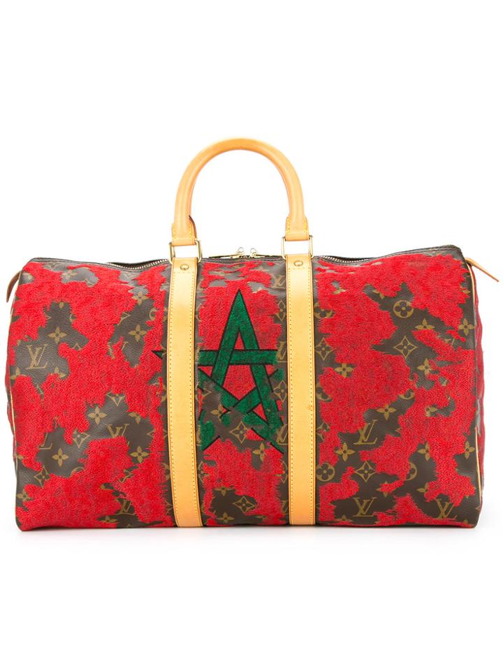 Jay Ahr Morocco Flag Vintage Louis Vuitton Keepall - Red