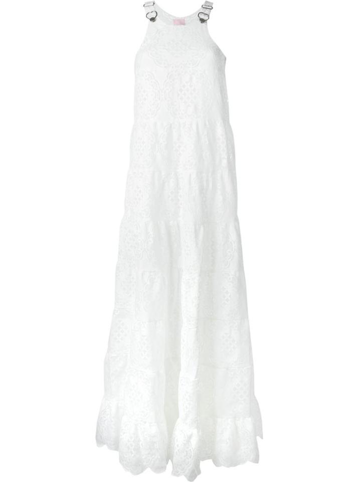 Giamba - Lace Maxi Dress - Women - Cotton/polyamide/polyester - 40, Women's, White, Cotton/polyamide/polyester