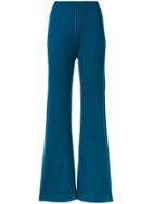 Sonia Rykiel Ribbed-knit Trousers - Blue
