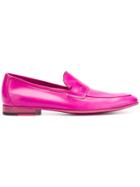 Paul Smith Pointed Toe Slip-on Loafers - Pink & Purple