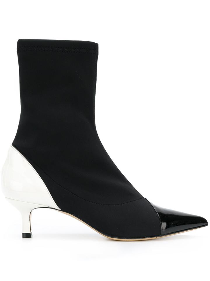Aldo Castagna Colour Block Sock Boots - Black