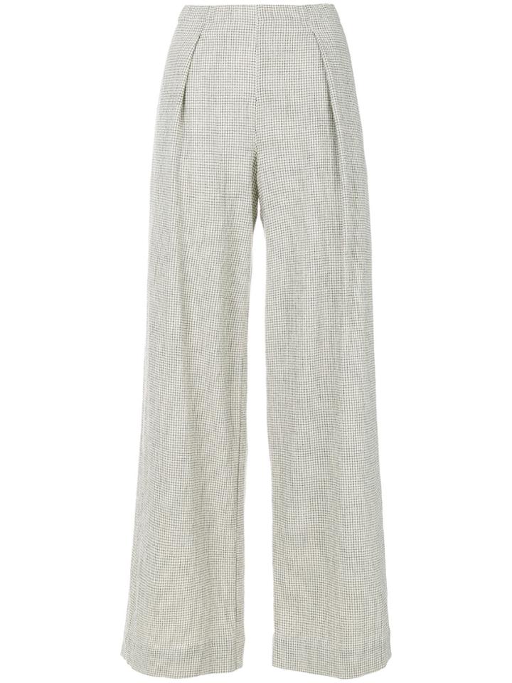 Raquel Allegra Checked Trousers - Nude & Neutrals