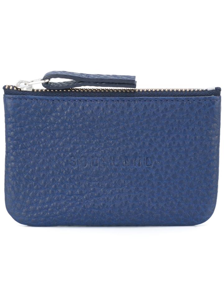Soulland Embossed Front Wallet - Blue