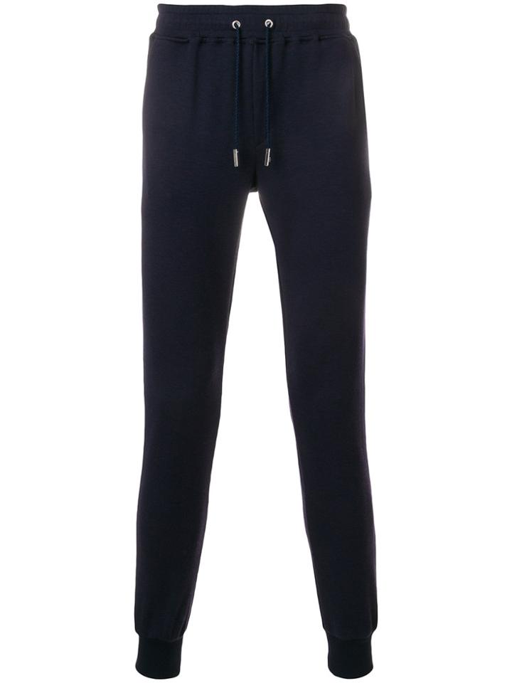 Eleventy Fitted Track Pants - Blue