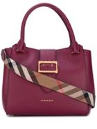 Burberry Buckled Closure Tote - Pink & Purple