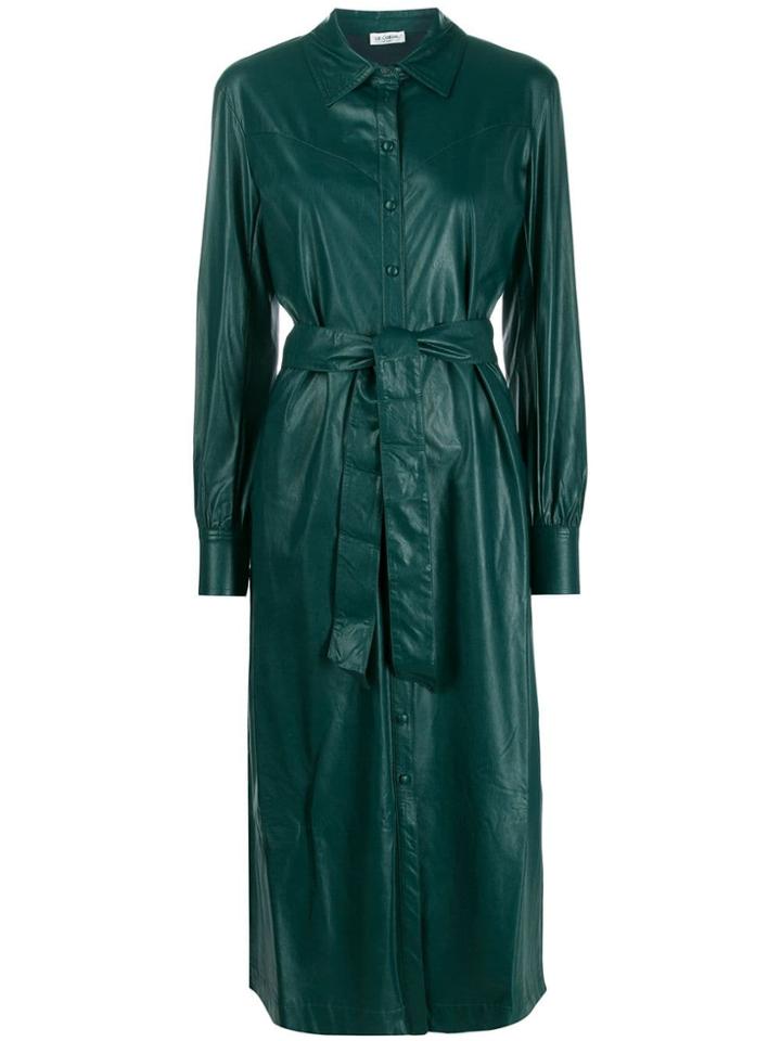 Twin-set Forest Belted Coat - Green