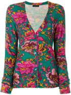 Etro Floral Print Cardigan - Green