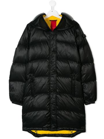 Ai Riders On The Storm Kids Zipped Puffer Coat - Black