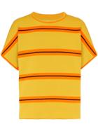 Maison Margiela Oversized Striped T-shirt - Orange