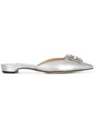 Paul Andrew Embellished Mules - Metallic