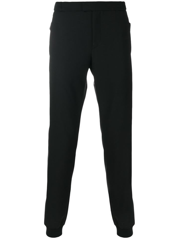 Les Hommes Gathered Hem Trousers - Black