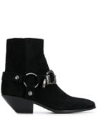 Saint Laurent Campero Buckle Boots - Black