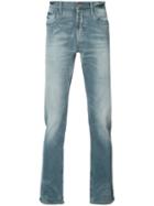Denham Faded Effect Jeans, Men's, Size: 34/32, Blue, Cotton/polyester/spandex/elastane