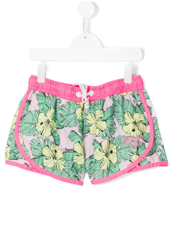 Vingino - Teen Printed Shorts - Kids - Polyester - 16 Yrs, Pink/purple