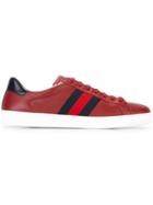 Gucci Ace Low-top Sneakers - Red