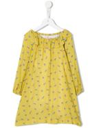 Amaia Floral Print Dress, Girl's, Size: 8 Yrs, Yellow/orange