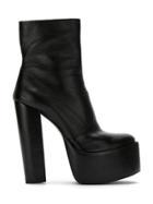À La Garçonne Leather Boots - Black