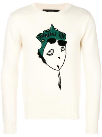 Garcons Infideles Embroidered Sweater - White