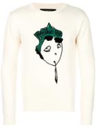 Garcons Infideles Embroidered Sweater - White