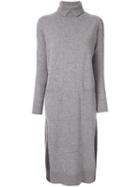 Lorena Antoniazzi Rollneck Knit Dress - Grey