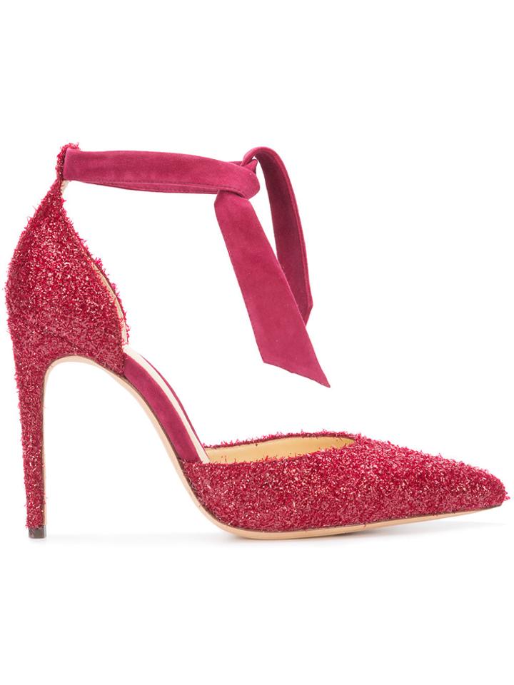 Alexandre Birman Glitter Clarita Pumps - Pink & Purple