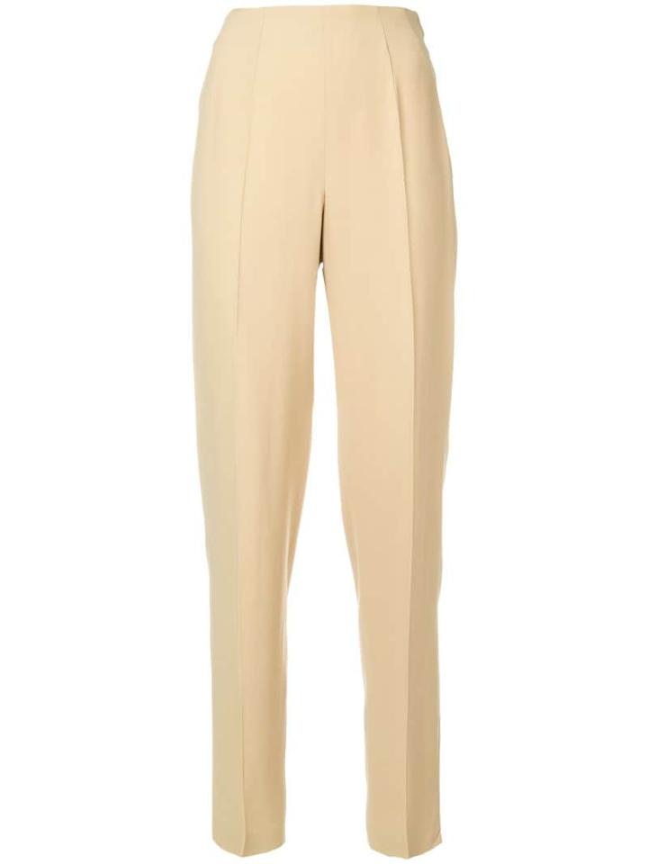 Moschino Pre-owned High-rise Tapered Trousers - Neutrals
