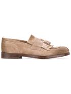 Doucal's Fringed Tassel Loafers - Nude & Neutrals
