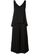 Twin-set Loose Fit Jumpsuit, Women's, Size: 38, Black, Acetate/viscose/polyester/spandex/elastane
