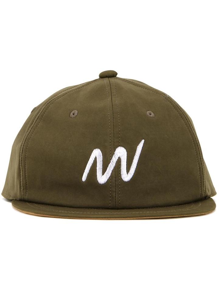 Meanswhile 'b.b' Baseball Cap, Men's, Green, Nylon/polyester